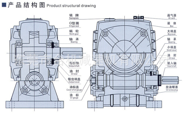 蝸輪減速機內(nèi)部結構 蝸輪減速機內(nèi)部結構